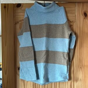 Prana Blue and Brown Striped Sweater